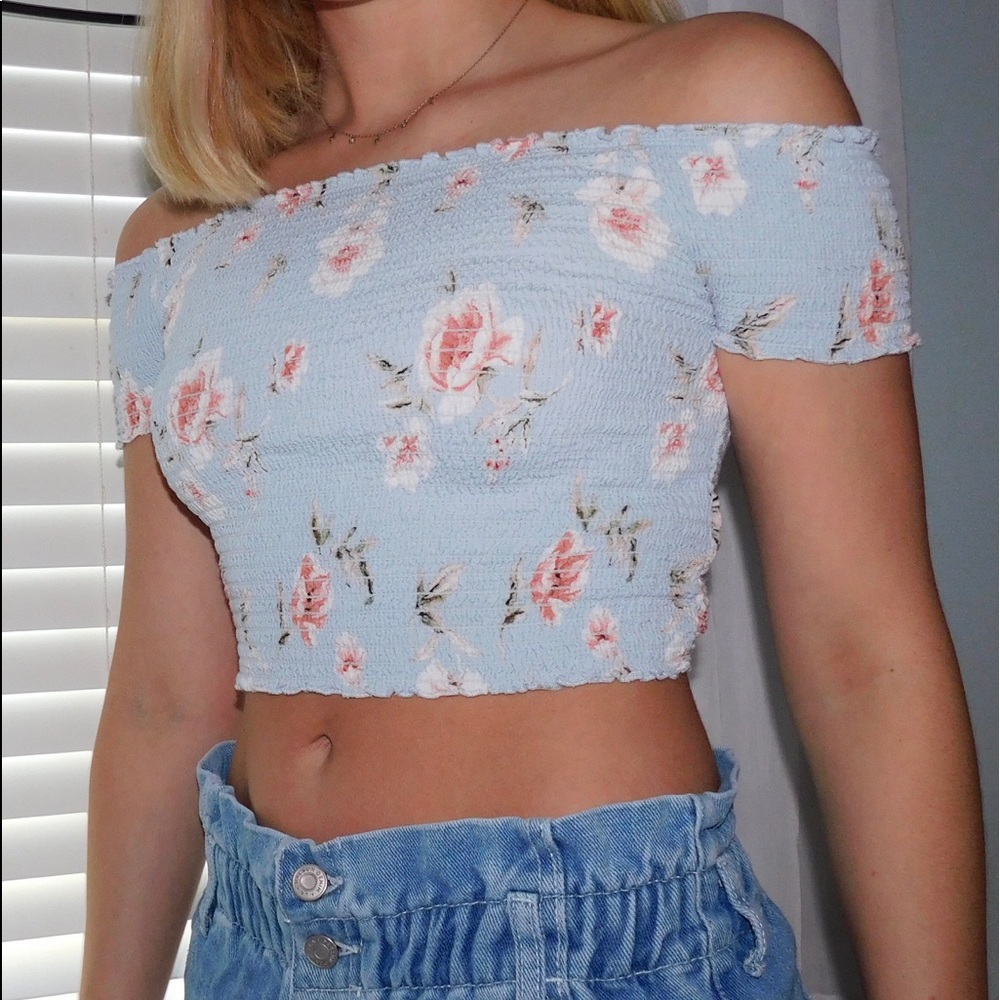 Floral crop top